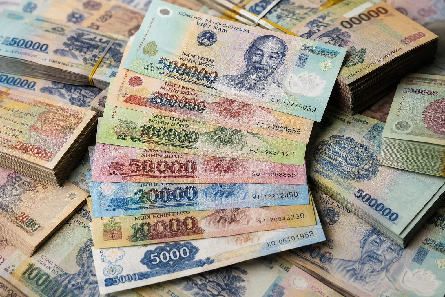 Vietnamese Dong Banknotes and Currency