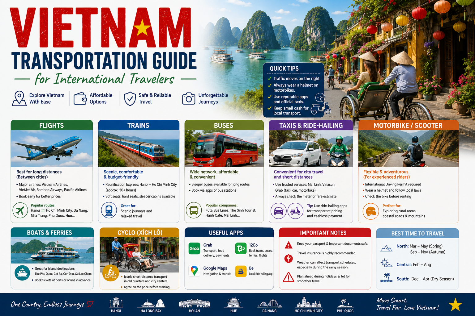 Vietnam Transportation Guide for International Travelers